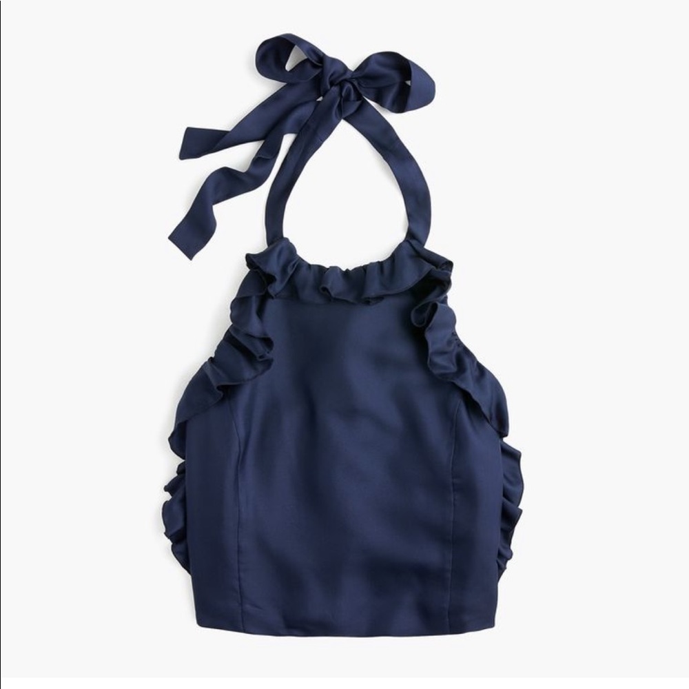 J.crew silk wrap halter top